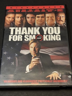 Thank You for Smoking DVD Aaron Eckhart Katie Holmes Satire Comedy Widescreen