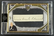 1/1 WINSTON CHURCHILL 2023 TOPPS TRANSCENDENT COLL #CS-WC CUT SIGNATURE AUTO 1/1