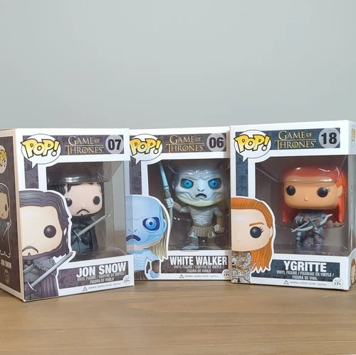 Funko Pop! Game of Thrones Jon Snow #07 White Walker #06 Ygritte #18 Set