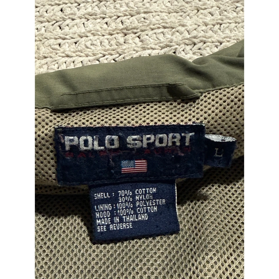 Chaqueta Polo Deportiva Ralph Lauren De Colección Bloques de Color Expedición Parche Cremallera Para Hombres L Amarillo Foto 2 de 4