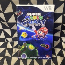 Super Mario Galaxy Nintendo Wii Instruction Manual Only