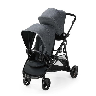 Graco Ready2Grow 2.0 Twin Baby Double Stroller Compact Fold Travel in Rafa