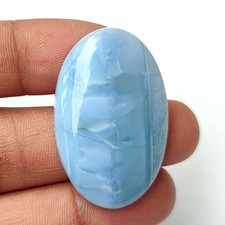 Cabochon couleur bio pierre précieuse opale Owyhee bleu naturel 43 Cts #11585