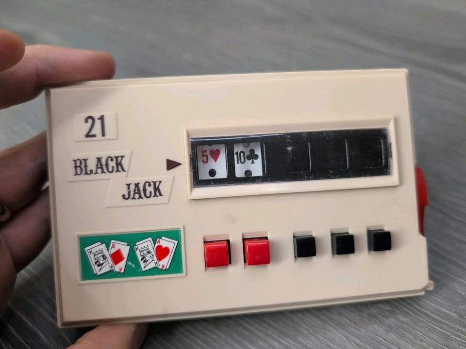 Juego electrónico portátil Waco 21 Black Jack años 70 vintage, probado funcionando Foto 3 de 4