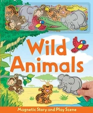 Wild Animals (Magnetic Playscenes) by Alfie Clover Hardback Book The Fast Free