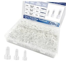 620PCS Closed End Wire Crimp Connectors 22-16,16-14,12-10AWG Nylon 620PCS Kit