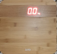 Bilancia  LAICA PS1067 P Elettronica, 150 Kg, Pedana in Legno Di Bamboo, Led 