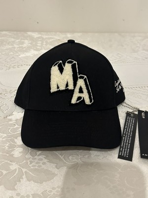 Amiri Chenille MA Patch Canvas Hat ' Black and White '
