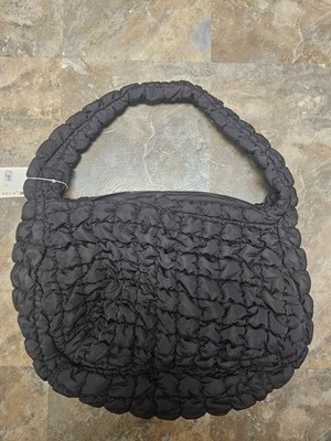 COS Oversized Quilted Crossbody Bag Handbag Black With Tag Still ON