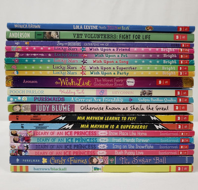 Girls Chapter Books Lot of 20 3rd Grade Teacher Classroom Homeschool Library RL3