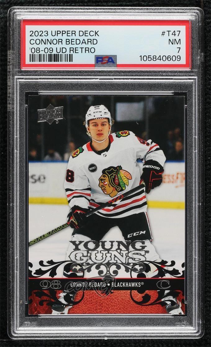 2023 Extended Series 2008-09 Upper Deck Retro Connor Bedard PSA 7 Rookie RC 09br