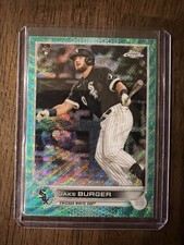 2022 Topps Chrome - Jake Burger #29 Green Wave Refractor 60/199 (RC)