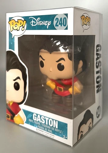Funko Pop! Disney Beauty and the Beast GASTON #240 w/Damage in Protector