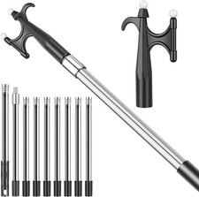 3-12FT Telescoping Boat Pole with Luminous Hook  Lightweight  Durable, 9-Stage