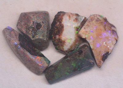 Australia ANDAMOOKA HARD MATRIX OPAL Cutting Rough Rub Lot 86.00cts