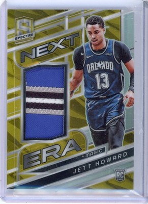 Jett Howard 2023-24 Panini Spectra Next Era Patch Gold /10 #NEX-JET Rookie RC