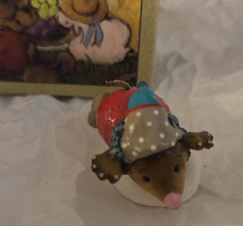 Wee Forest Folk MO-4b Moles Belly Whopper Red Suit Hat w/ Dots 