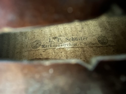 Early L P Schuster 3/4 Violin W/ Roth Hardshell Case Nice Flame Back - Picture 3 of 24