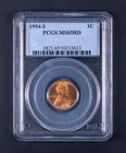 1954-S Lincoln Memorial Small Cent Copper PCGS MS65 RD WB612