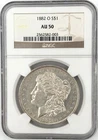 1882 O Morgan Silver Dollar NGC AU50