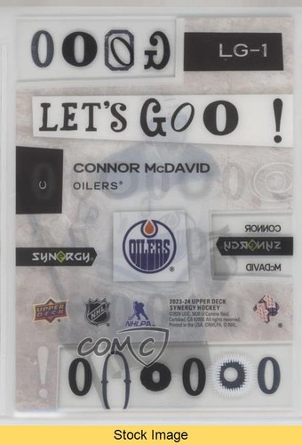 2023-24 Upper Deck Synergy Let's Goooo! Connor McDavid #LG-1 READ p9m - Picture 2 of 3
