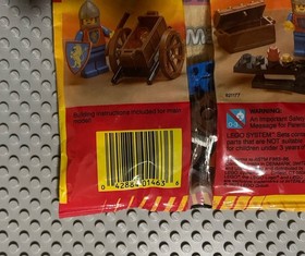 Lego Castle Crusaders Treasure Cart Polybag Set 1463 Factory Sealed From 1992 !!