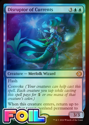 x1 Disruptor of Currents FOIL ECL Lorwyn Eclipsed MTG 47 M/NM 1x