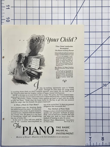 Klavierherstellerverband Das grundlegende Musikinstrument Druckanzeige 1927 - Bild 2 von 4