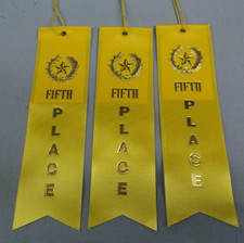 5th Place Star Award Ribbons 3‑Pack  Sports Track Field Day  Coach Refill Lot