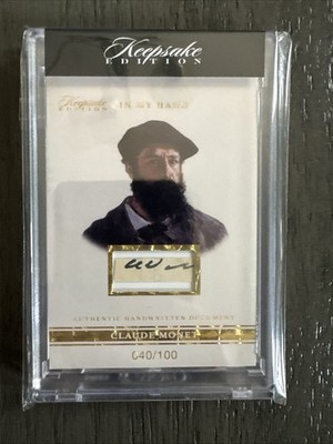 2024 Claude Monet #15 Keepsake Edition In My Hand Hand Written