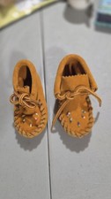 SMALL Beaded Buckskin Baby Native American moccasins