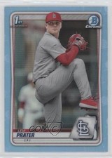 2020 Bowman Draft Chrome Sky Blue Refractor Levi Prater #BD-125 0m8