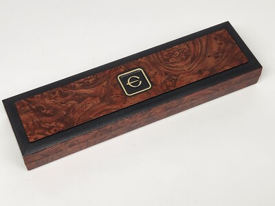 Vintage Elgin Brand Wood Tone Plastic Wrist Watch Box Only 10''L