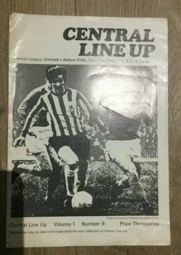 Sheffield United Home Team Reserves Football Programmes