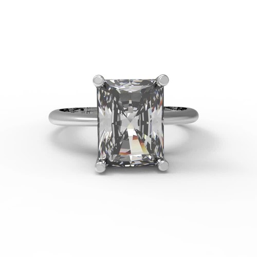 2.5 tcw Radiant CutEngagement Promise Ring for Women, 14K White Gold Clear - Video 1 of 1