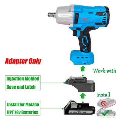 1 Adapter for Toua 18v Professional Tools To Use for Metabo HPT 18V Battery
