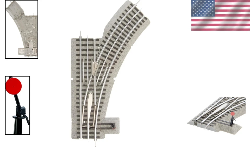 Easy Assembly FasTrack 036 Right-Hand Switch - Enhance Your Train Track Setup - Image 2 of 4