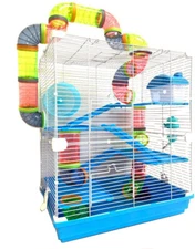 Large Deluxe 5-Floors Habitat Crossover Tunnel Hamster Rodent Gerbil Mouse Mice