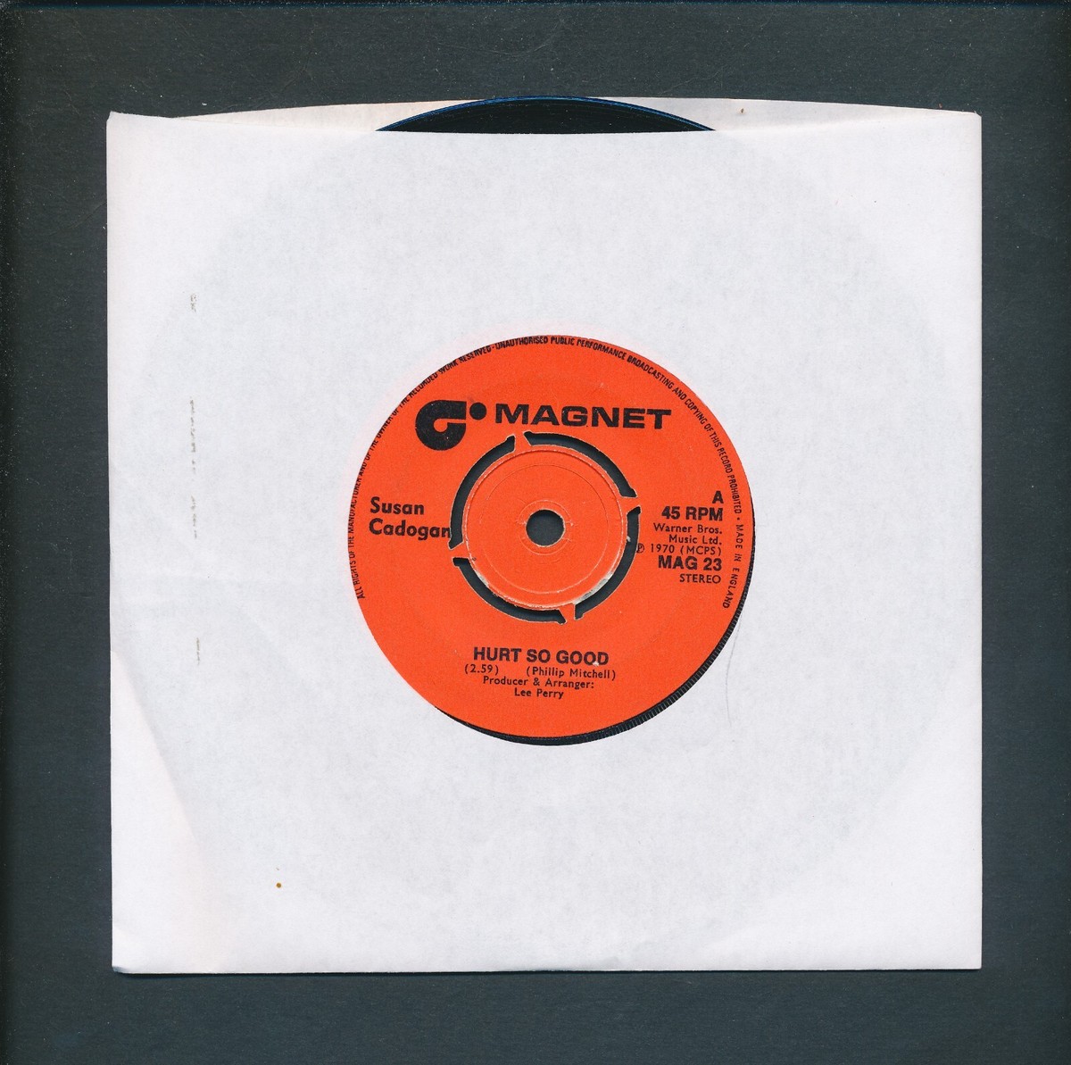 SUSAN CADOGAN & the Upsetters on MAGNET Hurt So Good 1970 SUSAN CADOGAN & the Upsetters on MAGNET Hurt So Good 1970