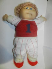 VINTAGE Cabbage Patch Kids Doll Blonde Hair Blue eyes Boy Xavier Roberts 1982