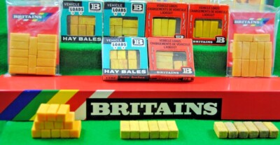 1960*70* verschiedene 1:32 BRITAINS FARM 1742 & 1752 HEUSTROH QUADERBALLEN Mix Lot
