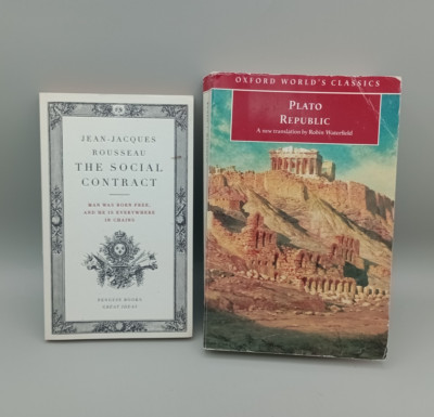 Plato Republic Oxford World Classics & The Social Contract Jean Jacques Rousseau