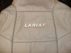 2002 - 07 Ford F250 F350 Lariat Left Front Top Lean Back Leather Seat Cover Tan