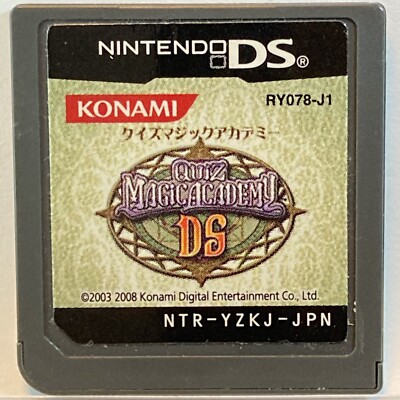 Nintendo DS Quiz Magic Academy Japanese Games Konami