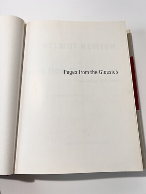 Helmut Newton : Pages from the Glossies by Helmut Newton (1998