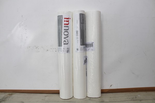3 Rollen Vliestapete As Creation Innova 37760-5 Weiss Strukturiert-image