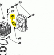 GUARNIZIONE SCARICO C7 RICAMBIO PER ATOMIZZATORE M1200 CIFARELLI