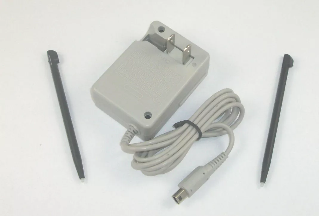 DSi Charger Kit, AC Power Adapter Charger and Stylus Pen for Nintendo DSi,  Wall Travel Charger Power Cord Charging Cable