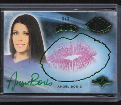 Angel Boris Reed 2014 Benchwarmer Hockey Kiss Auto Autograph Green #3/3 ...