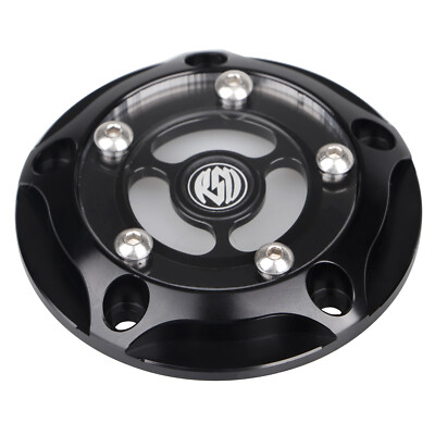 Black RSD Timing Point Cover For Harley Dyna Fat Bob FXDF Softail Custom FXSTC